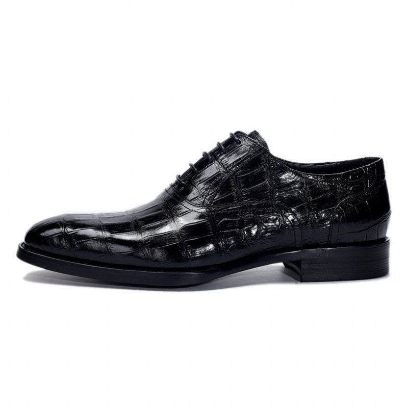Formelle Herre Sko Vintage Luksus Oxford Kjole - Svart