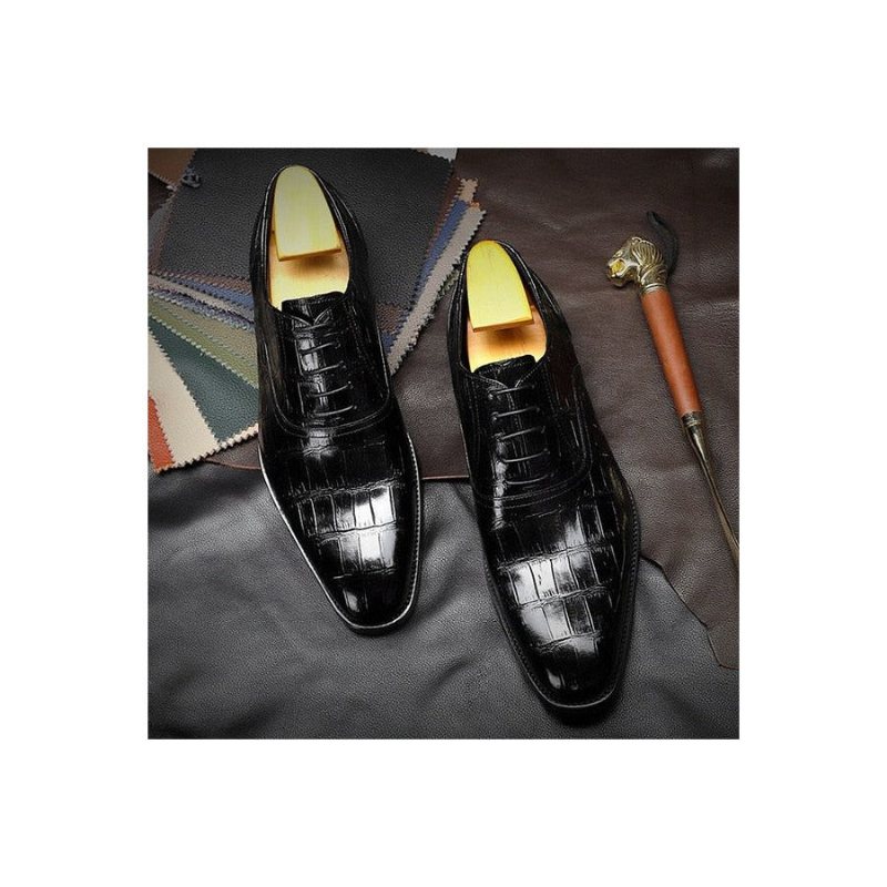 Formelle Herre Sko Vintage Luksus Oxford Kjole - Svart