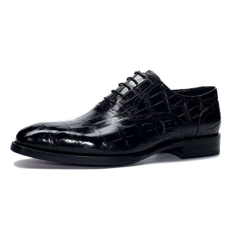 Formelle Herre Sko Vintage Luksus Oxford Kjole - Svart