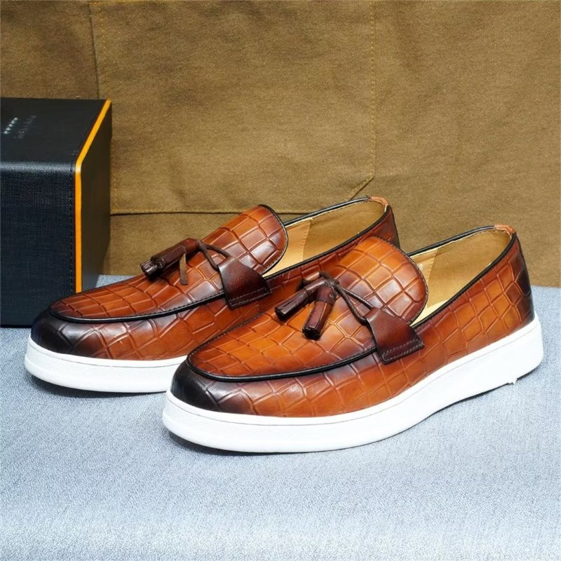 Herre Fritidssko Modish Slip-ons - Brun