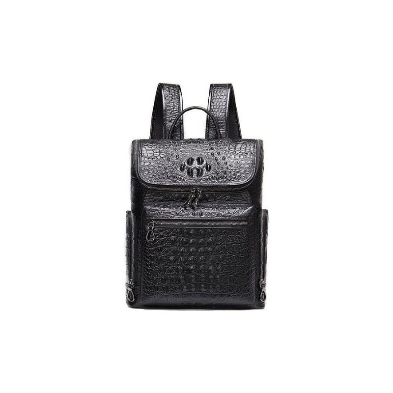 Ryggsekker Herre Vintage Chic Alligator Leather Tech Reiseryggsekk